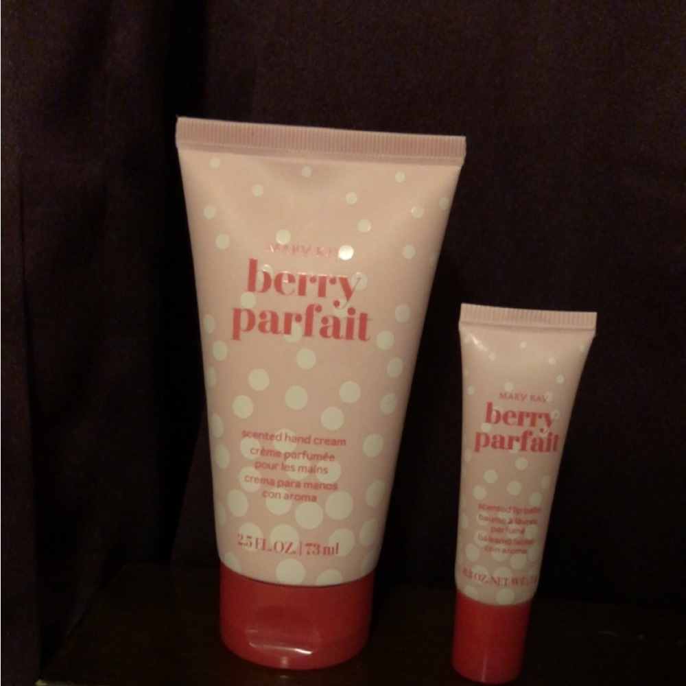 Bran new Mary Kay scented body cream and lip balm